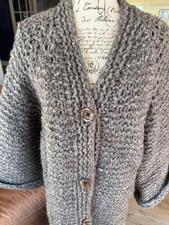 Lafayette 148 New York Chunky Knit Button-Front Cardigan sample piece - Picture 7 of 16